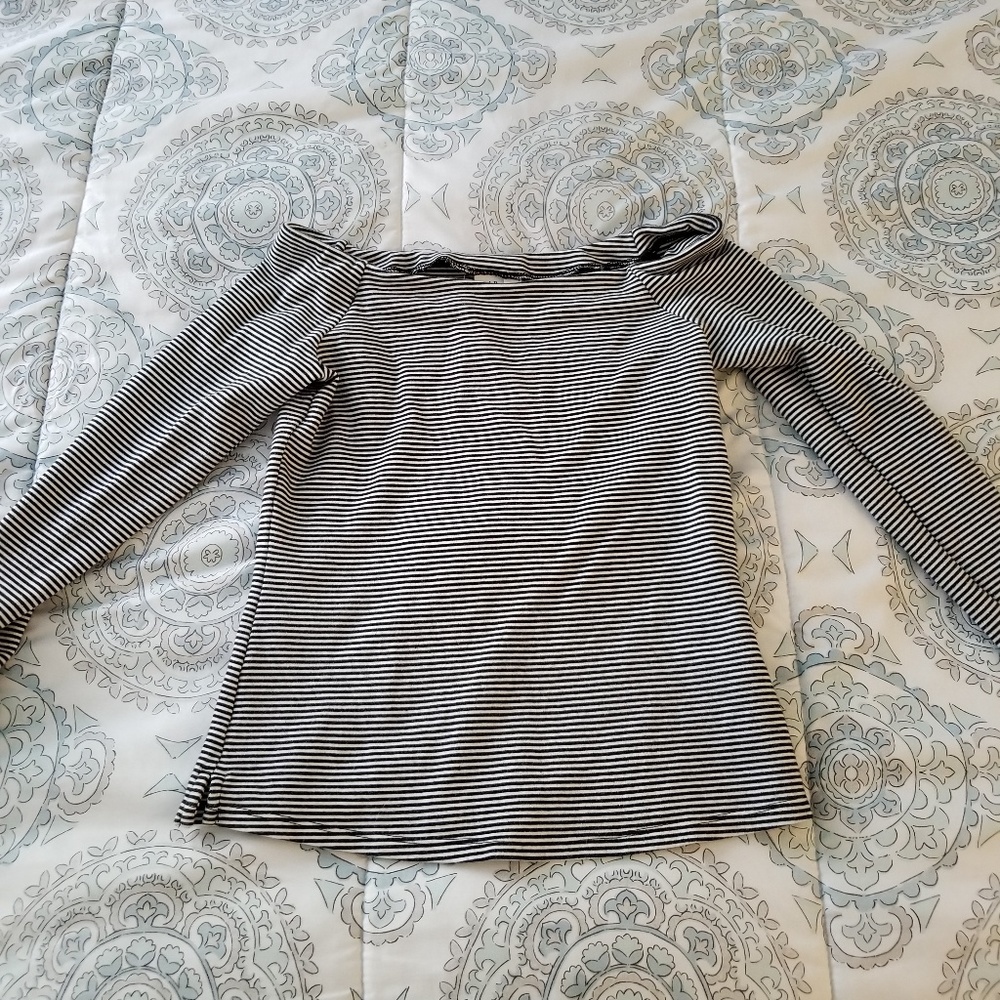 Gap boat neck striped long sleeve top